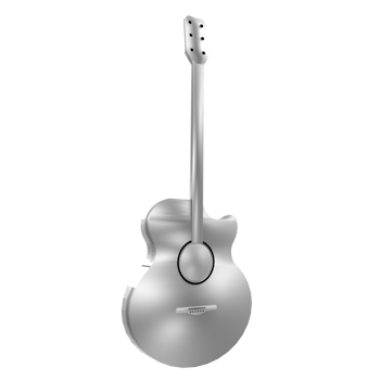 Guitar isolated on transparent png