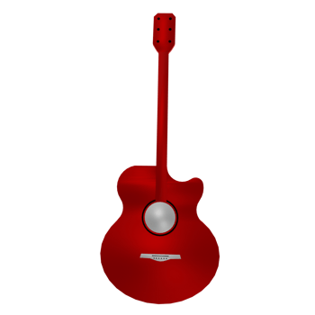 Guitar isolated on transparent png