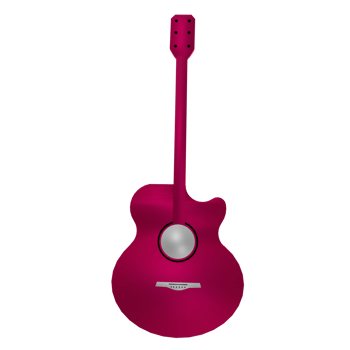 Guitar isolated on transparent png