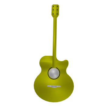 Guitar isolated on transparent png