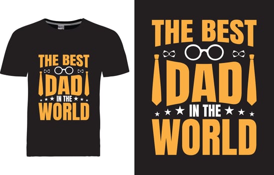 Fathers Day T-shirt Design vector