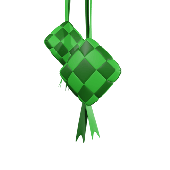 ketupat ramadan 3d modeling png