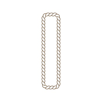rope that forms a letter vector