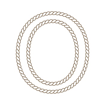 rope that forms a letter vector