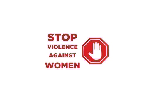 Stop violence against women illustration vector
