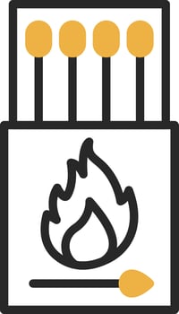 Matches Vector Icon Design