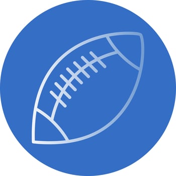 Rugby Vector Icon Design