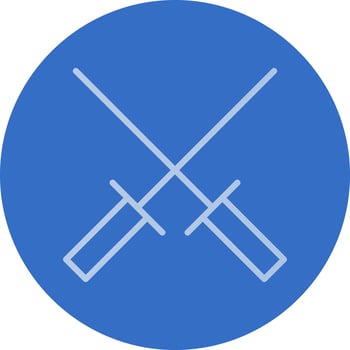 Fencing Vector Icon Design