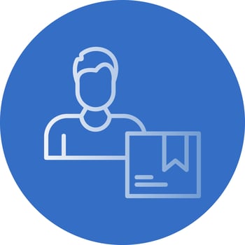 Delivery Boy Vector Icon Design