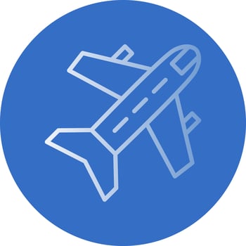 Airplane Vector Icon Design