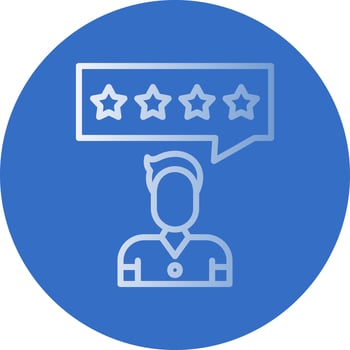 Customer Review Vector Icon Design