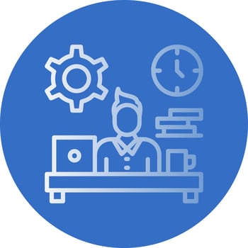 Workaholic Vector Icon Design