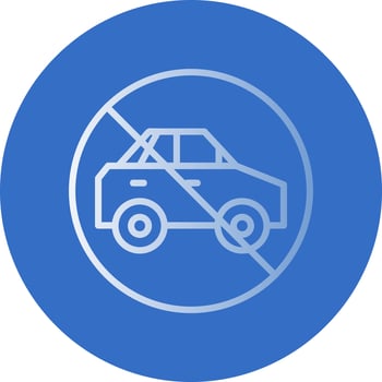 No Travelling Vector Icon Design