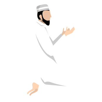 Muslim praying on ramadan night png