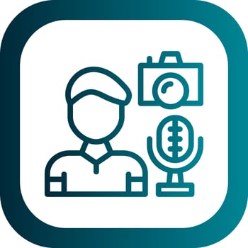 Vlog Vector Icon Design