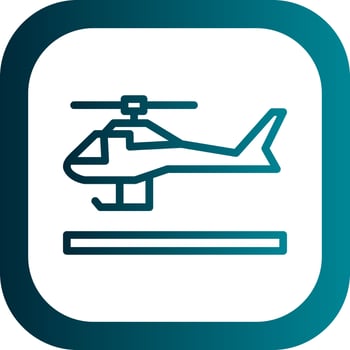 Helicopter Vector Icon Design