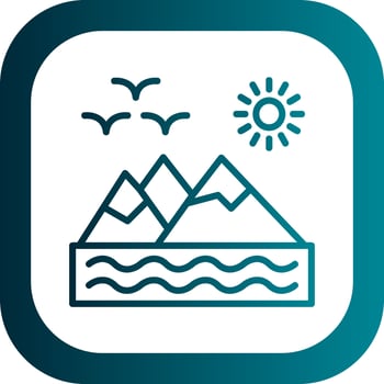 Mountains Vector Icon Design