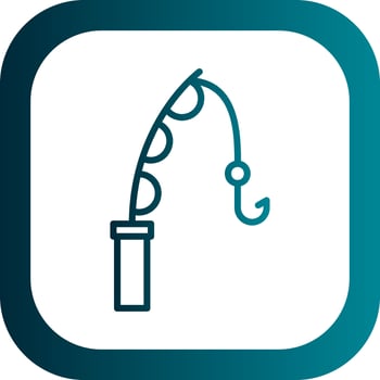 Fishing ROd Vector Icon Design
