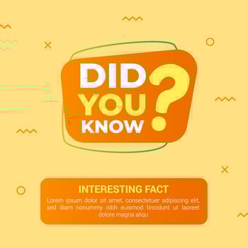 Did you know with big question mark vector