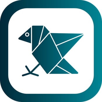 Origami Vector Icon Design
