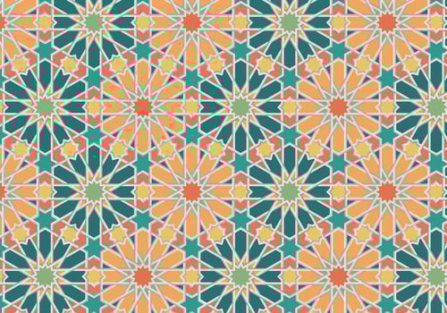 Colorful abstract geometric art pattern background vector