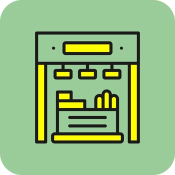 Booth Vector Icon Design