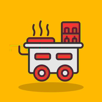 Street Food Vector Icon Design