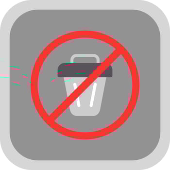 No Littering Vector Icon Design