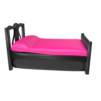 Bed isolated on transparent background png