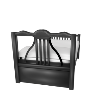 Bed isolated on transparent background png
