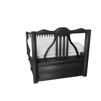 Bed isolated on transparent background png