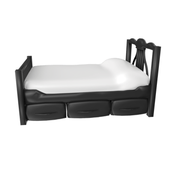 Bed isolated on transparent background png