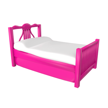 Bed isolated on transparent background png