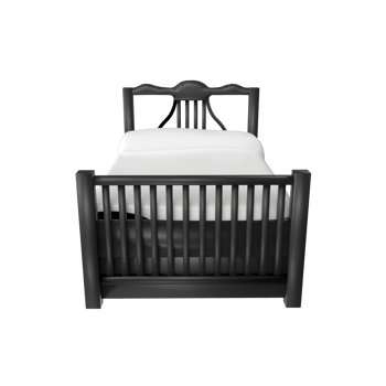 Bed isolated on transparent background png