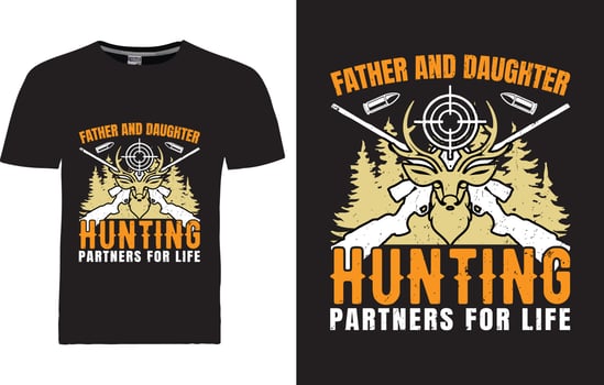 Hunting T-shirt Design vector