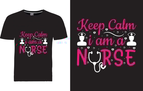 Nurse T-shirt Design vector