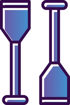 Oars Vector Icon Design