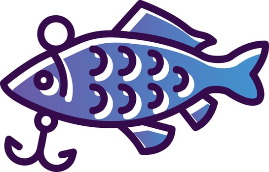 Fishing Baits Vector Icon Design