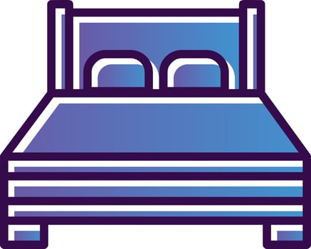 Bed Vector Icon Design