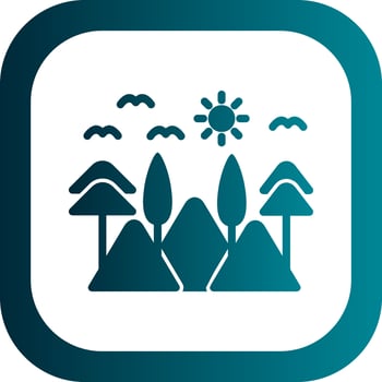 Lanscape Vector Icon Design