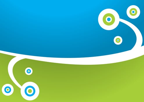 Blue and green spring abstract background vector