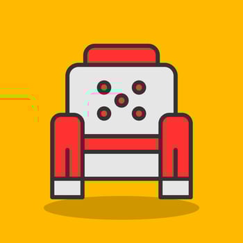 Armchair Vector Icon Design