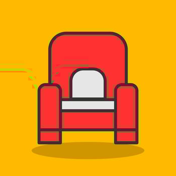 Armchair Vector Icon Design