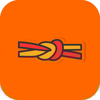 Reef Knot Vector Icon Design