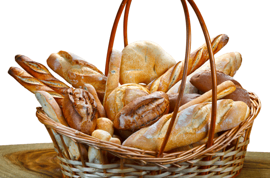 Bread basket, baguette, tube, bakery png