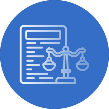 Law Vector Icon Design