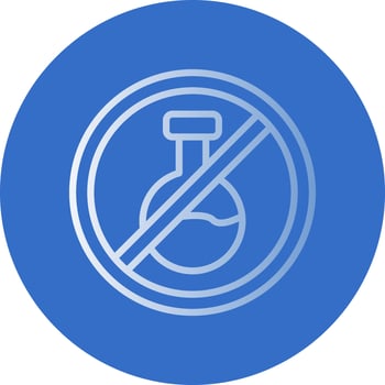 No Chemical Vector Icon Design