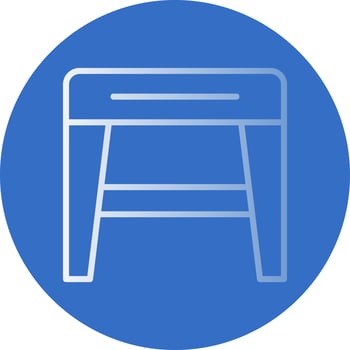 Stool f Vector Icon Design