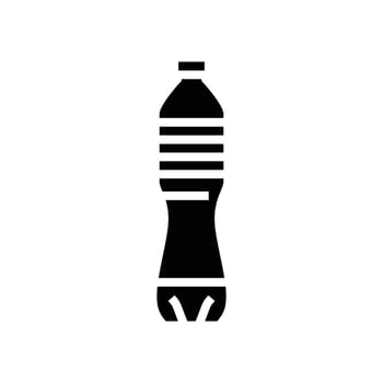 beverage water plastic bottle glyph icon vector illustration