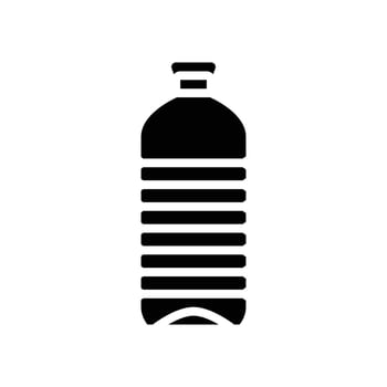ecology water plastic bottle glyph icon vector illustration